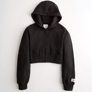 Social Tourist Crop Corset Detail Sweater Black XS